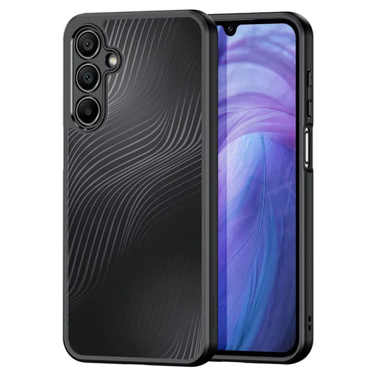 DUX DUCIS Aimo-sarja Samsung Galaxy A16 5G / A16 4G -puhelimen kotelo TPU+PC Mattapuhelinkuori (REACH-sertifiointi) - Musta