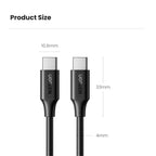 UGREEN 15177 1.5m PD 100W Fast Charging USB C to USB C Cable for iPhone / Macbook / iPad Data Wire