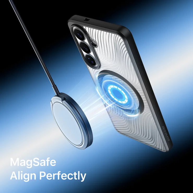 DUX DUCIS For Samsung Galaxy S26+ Magnetic Case Aimo Series PC+TPU Slim Cover (REACH Certification) - Black