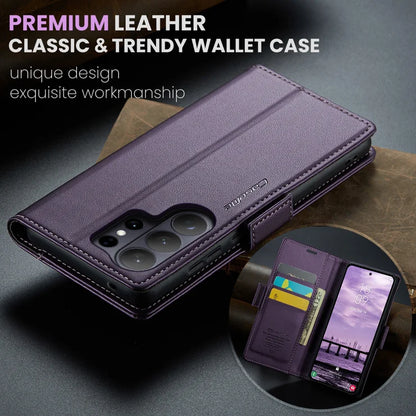 CASEME For Samsung Galaxy S26 Ultra Case  023 Series RFID Blocking Glossy Stand Phone Cover - Purple