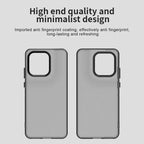 Matte Case For Motorola Edge 60 Neo 5G / 50 Neo 5G / S50 5G / ThinkPhone 25 5G PC+TPU+PET Anti-Drop Phone Back Cover - Black