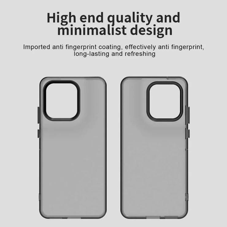 Mattapintainen suojakuori Motorola Edge 60 Neo 5G / 50 Neo 5G / S50 5G / ThinkPhone 25 5G puhelimille – PC+TPU+PET Anti-Drop -puhelimen takakansi – musta