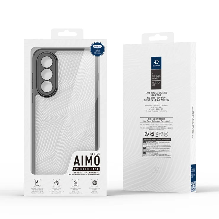 DUX DUCIS For OnePlus Ace 5 Ultra 5G / OnePlus Nord 5 5G Case Aimo Series TPU+PC Matte Drop-proof Phone Cover (REACH Certification) - Black