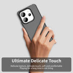 Xiaomi Redmi Note 14 4G (163.25mm) Case PC + TPU + PET Matte Anti-Drop Phone Back Cover - Black