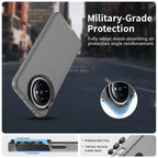 Xiaomi 14 Civi 5G / Civi 4 Pro 5G Case PC+TPU+PET Matte Anti-Drop Phone Back Cover - Black