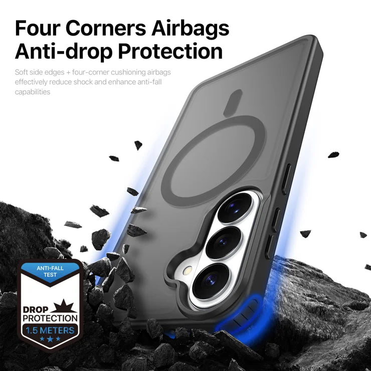 DUX DUCIS For Samsung Galaxy S26+ Magnetic Case  Yind Series PC+TPU Phone Cover - Black