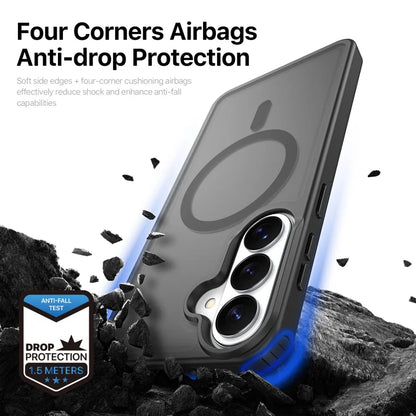 DUX DUCIS For Samsung Galaxy S26+ Magnetic Case  Yind Series PC+TPU Phone Cover - Black