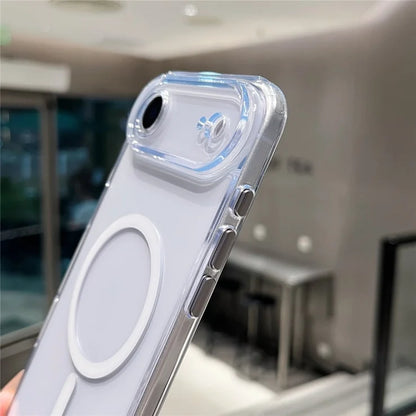 iPhone Air Magnetic Clear Case PC +TPU Hybrid Phone Cover Kompatibel med MagSafe