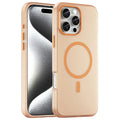 iPhone 16 Pro Max Case Compatible with MagSafe TPU + PC Slim Matte Translucent Phone Cover - Orange