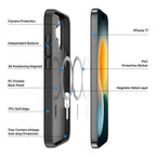 DUX DUCIS For iPhone 17 Case Yind Series PC+TPU Phone Cover Compatible with MagSafe - Black