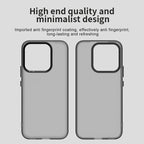 Honor X8c 4G Case PC + TPU + PET Matte Anti-Drop Phone Back Cover - Black