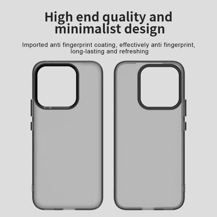 Honor X8c 4G Case PC + TPU + PET Matte Anti-Drop Phone Back Cover - Black
