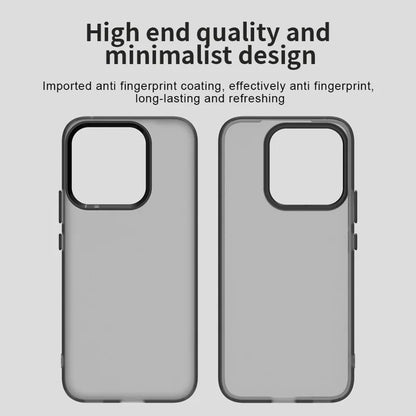 Honor X8c 4G Case PC + TPU + PET Matte Anti-Drop Phone Back Cover - Black