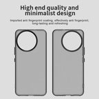 Xiaomi 14 Civi 5G / Civi 4 Pro 5G Case PC+TPU+PET Matte Anti-Drop Phone Back Cover - Black