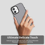 iPhone 16 Case PC+TPU+PET Matte Anti-Drop Phone Back Cover - Black