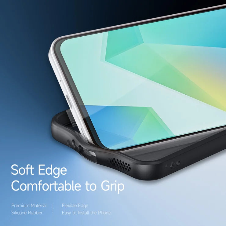 DUX DUCIS Til Samsung Galaxy M17 5G / F17 5G / A17 5G / A17 4G etui Aimo-serien TPU+PC mat stødsikkert telefoncover (REACH-certificering) - Sort