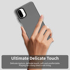 Samsung Galaxy F06 5G / M06 5G Case PC + TPU + PET Matte Anti-Drop Phone Back Cover - Black