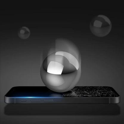 DUX DUCIS iPhone 17 Pro -lasikalvo Koko näytön suoja 2.5D litteä keski-alumiinilasinen HD kirkas kalvo - Musta