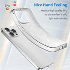 iPhone 15 Pro Max Translucent Case Magnetic Phone Cover Compatible with MagSafe - White