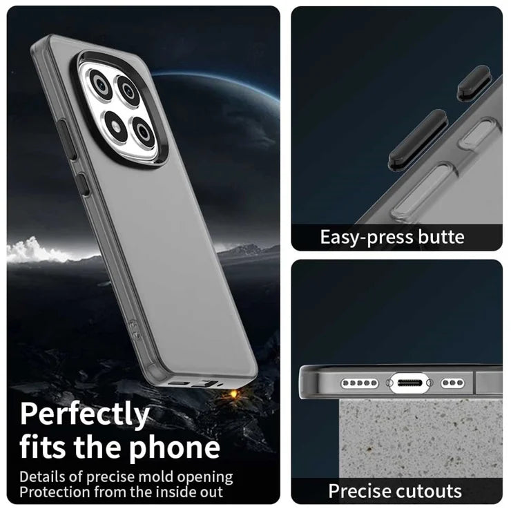 Xiaomi Redmi Note 14 Pro 4G Case PC + TPU + PET Matte Anti-Drop Phone Back Cover - Black