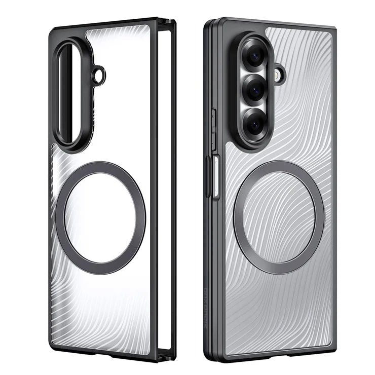 DUX DUCIS For Samsung Galaxy Z Fold7 5G Case Aimo Series Magnetic Case PC+TPU Slim Cover (REACH Certification) - Black