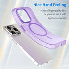 iPhone 16 Pro Case Compatible with MagSafe TPU + PC Slim Matte Translucent Phone Cover - Dark Purple