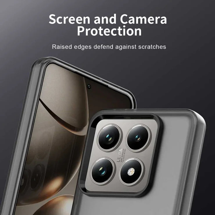 Xiaomi 14T Cover PC+TPU+PET Mat Anti-Drop Telefonbagcover - Sort