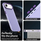 iPhone Air Case PC + TPU + PET Matte Anti-Drop Phone Back Cover - Purple