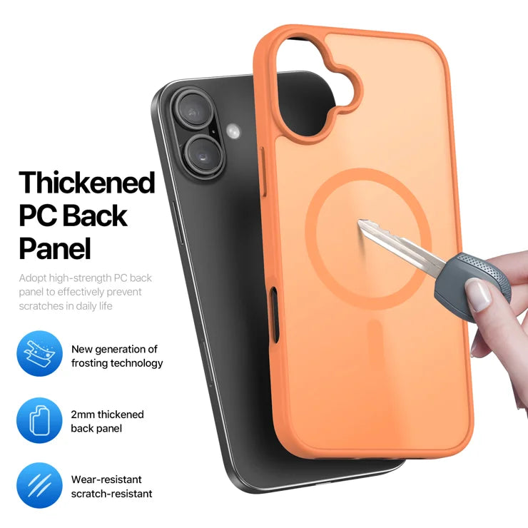 DUX DUCIS For iPhone 17 Case  Yind Series PC+TPU Phone Cover Compatible with MagSafe - Orange