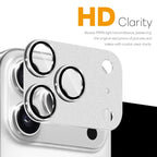 iPhone 17 Pro Max Camera Lens Protector Matte Integrated Metal Tempered Glass Lens Film - Silver