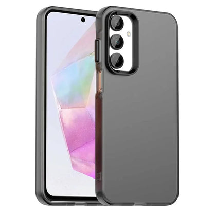 Samsung Galaxy A35 5G Cover PC+TPU+PET Mat Anti-Drop Telefonbagcover - Sort