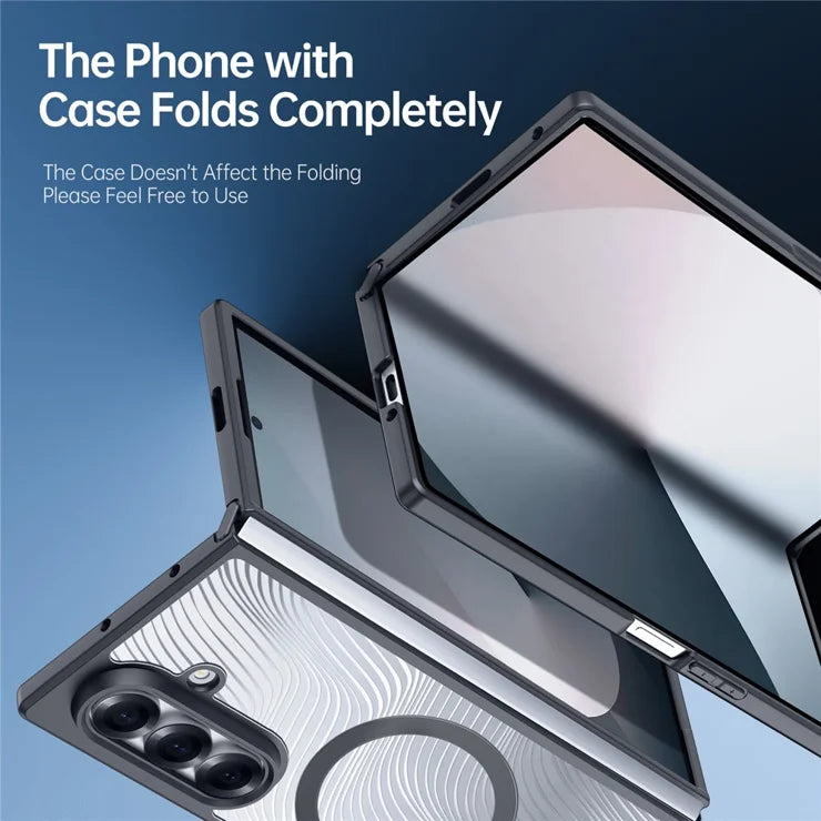 DUX DUCIS For Samsung Galaxy Z Fold7 5G Case  Aimo Series Magnetic Case PC+TPU Slim Cover (REACH Certification) - Black