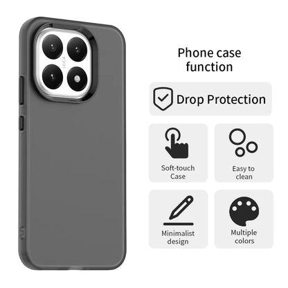 Xiaomi 15T Cover PC + TPU + PET Mat Anti-Drop Telefonbagcover - Sort