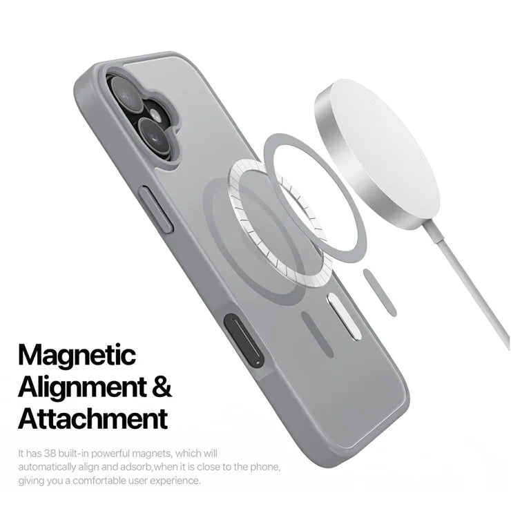 DUX DUCIS For iPhone 17 Case Yind Series PC+TPU Phone Cover Compatible with MagSafe - Grey