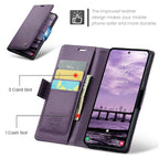 CASEME For Samsung Galaxy S26 Ultra Case 023 Series RFID Blocking Glossy Stand Phone Cover - Purple