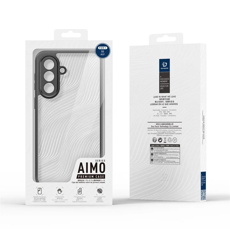 DUX DUCIS For Samsung Galaxy A37 5G Case  Aimo Series TPU+PC Matte Drop-proof Phone Cover (REACH Certification) - Black