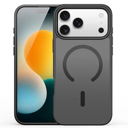 DUX DUCIS Yind Series Til iPhone 17 Pro Etui TPU + PC Mat Telefoncover Kompatibel med MagSafe - Sort