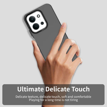 Xiaomi Redmi 15C 4G (Global) (171mm) Case PC + TPU + PET Matte Anti-Drop Phone Back Cover - Black