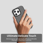 iPhone 16 Pro Case PC+TPU+PET Matte Anti-Drop Phone Back Cover - Black