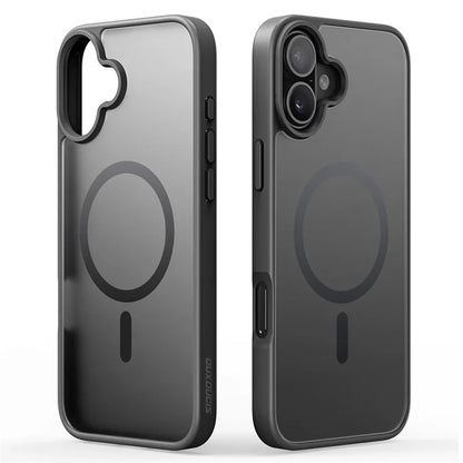 DUX DUCIS Yind Series For iPhone 16 Matte Case Compatible with MagSafe PC+TPU Phone Cover - Black