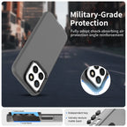 Honor X8c 4G Case PC + TPU + PET Matte Anti-Drop Phone Back Cover - Black