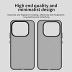 Xiaomi 15T Pro Case PC + TPU + PET Matte Anti-Drop Phone Back Cover - Black