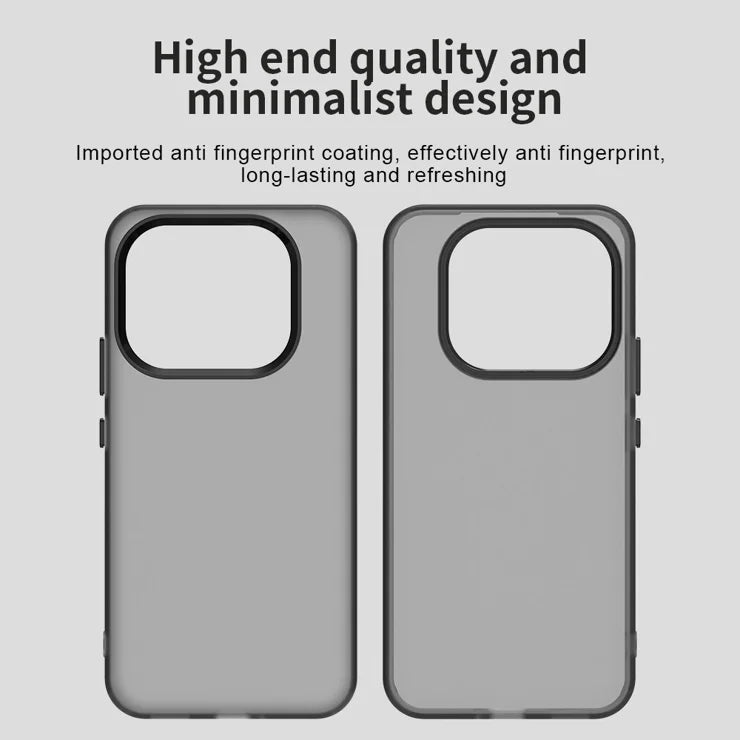 Xiaomi 15T Pro Case PC + TPU + PET Matte Anti-Drop Phone Back Cover - Black