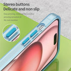 iPhone 15 Plus / 14 Plus Magnetic Case Translucent Matte Anti-Fingerprint Phone Cover - Blue