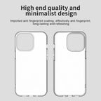 iPhone 13 Pro Max Case PC+TPU+PET Matte Anti-Drop Phone Back Cover - White