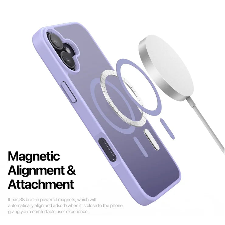 DUX DUCIS For iPhone 17 Case Yind Series PC+TPU Phone Cover Compatible with MagSafe - Light Purple