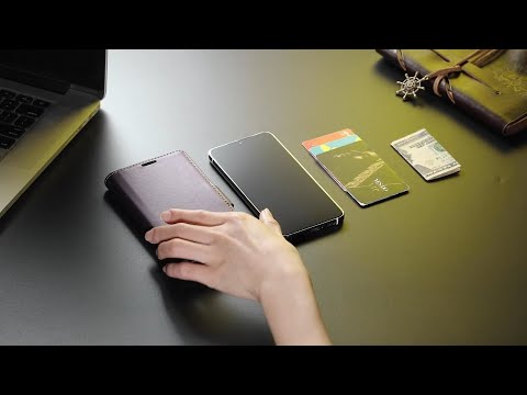 CASEME For Samsung Galaxy A56 5G Leather Case 023 RFID Blocking 3 Card Slot Mobile Cover - Black