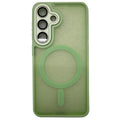 Samsung Galaxy S26+ Case Compatible with MagSafe Skin-Touch PC + TPU Phone Cover - Light Green