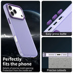 iPhone 17 Pro Case PC + TPU + PET Matte Anti-Drop Phone Back Cover - Purple