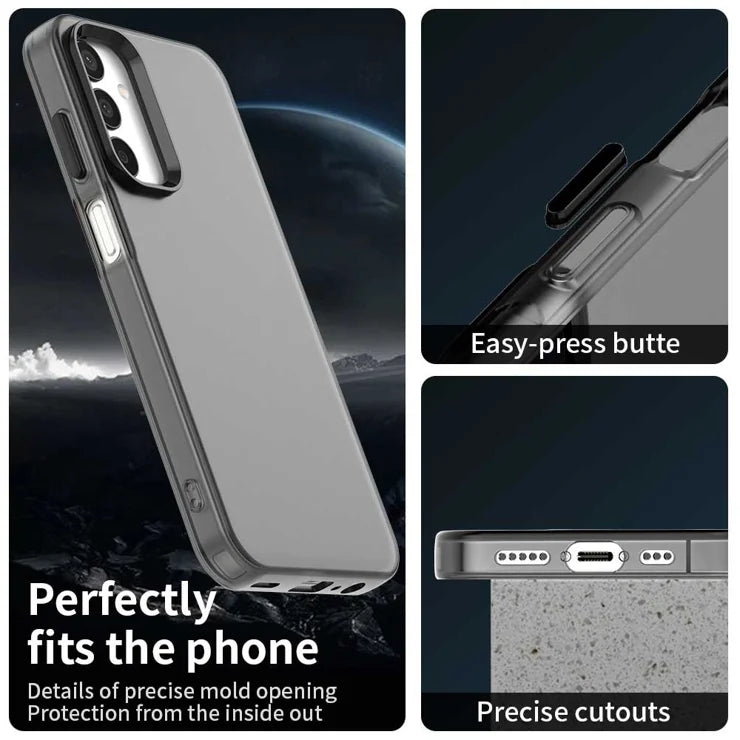 Samsung Galaxy A05s 4G / M14 4G / F14 G4 etui PC+TPU+PET mat anti-fald telefon bagcover - sort